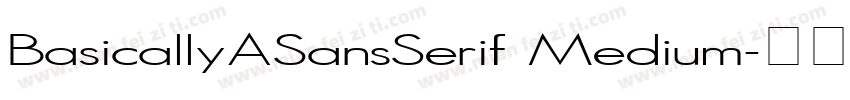 BasicallyASansSerif Medium字体转换